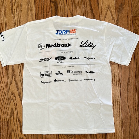 NWOT JDRF Type 1 Diabetes Walk Shirt - Picture 4 of 4